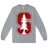 Heather Grey stanford cardinal Long Sleeve Tee - linhVisuals