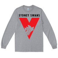 Heather Grey sydney swans Long Sleeve Tee - linhVisuals