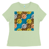 Matcha american football medal with leopard Ladies Tee - BundleAndBundleShop