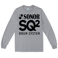 Heather Grey Sonor Drum Long Sleeve Tee - linhVisuals