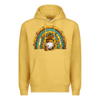 Antique Gold western bee gnomes sunflowers beehive honeycomb leopard turquoise sera Premium Hoodie - Artiststas