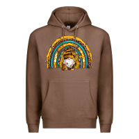 Chestnut western bee gnomes sunflowers beehive honeycomb leopard turquoise sera Premium Hoodie - Artiststas
