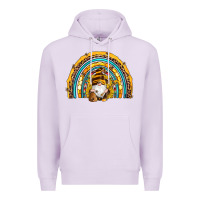 Lilac western bee gnomes sunflowers beehive honeycomb leopard turquoise sera Premium Hoodie - Artiststas