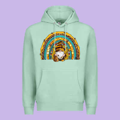 Western Bee Gnomes Sunflowers Beehive Honeycomb Leopard Turquoise Sera Premium Hoodie Designed By Artiststas