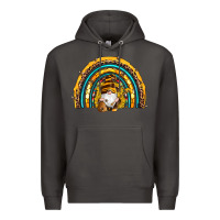 Smoke western bee gnomes sunflowers beehive honeycomb leopard turquoise sera Premium Hoodie - Artiststas