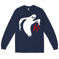 Navy the ghost army Long Sleeve Tee - linhVisuals