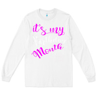 White it's my birthday month party Long Sleeve Tee - linhVisuals
