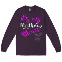 Plum it's my birthday month party Long Sleeve Tee - linhVisuals