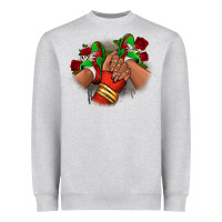 Heather Grey Latina Mexican Heavyweight Sweatshirt - RanaPortraitStore