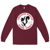 Burgundy skunks works adp roundel patch Long Sleeve Tee - linhVisuals