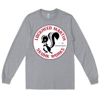 Heather Grey skunks works adp roundel patch Long Sleeve Tee - linhVisuals