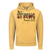 Vintage Mustard she is strong provebs Vintage Hoodie - CowhideDigitalArt