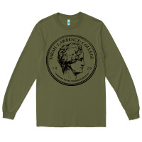 Army Green Sarah Lawrence College Long Sleeve Tee - linhVisuals