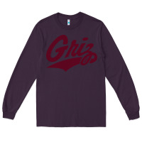 Plum montana griz basketball Long Sleeve Tee - linhVisuals