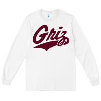 White montana griz basketball Long Sleeve Tee - linhVisuals