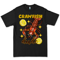 Black Mardi Gras Crawfish dude Premium Tee - FaDigitalArtStudio