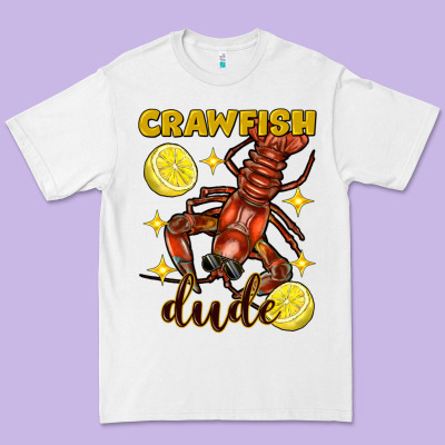 Mardi Gras Crawfish Dude Premium Tee Designed By Fadigitalartstudio