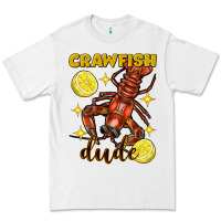 White Mardi Gras Crawfish dude Premium Tee - FaDigitalArtStudio