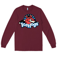 Burgundy #the icehogs rockford Long Sleeve Tee - linhVisuals