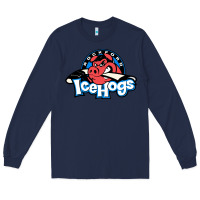 Navy #the icehogs rockford Long Sleeve Tee - linhVisuals