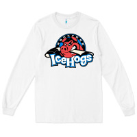 White #the icehogs rockford Long Sleeve Tee - linhVisuals