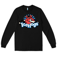 Black #the icehogs rockford Long Sleeve Tee - linhVisuals