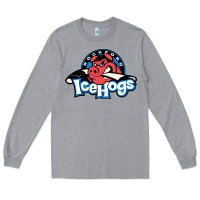 Heather Grey #the icehogs rockford Long Sleeve Tee - linhVisuals