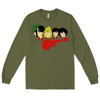 Army Green the monkees Long Sleeve Tee - linhVisuals