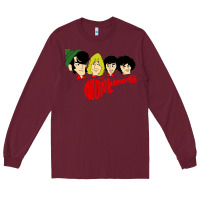 Burgundy the monkees Long Sleeve Tee - linhVisuals