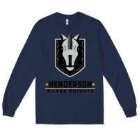 Navy #the silver knight henderson Long Sleeve Tee - linhVisuals