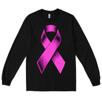 Black breast cancer t  shirt breast cancer care pink ribbon    breast cancer Long Sleeve Tee - linhVisuals