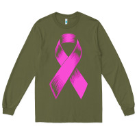Army Green breast cancer t  shirt breast cancer care pink ribbon    breast cancer Long Sleeve Tee - linhVisuals