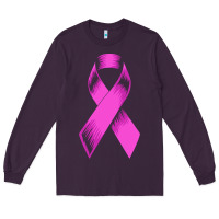 Plum breast cancer t  shirt breast cancer care pink ribbon    breast cancer Long Sleeve Tee - linhVisuals