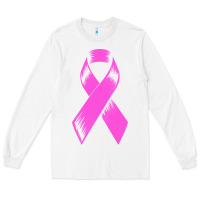 White breast cancer t  shirt breast cancer care pink ribbon    breast cancer Long Sleeve Tee - linhVisuals
