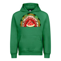Emerald watermelon rainbow Urban Hoodie - Jasminsmagicworld