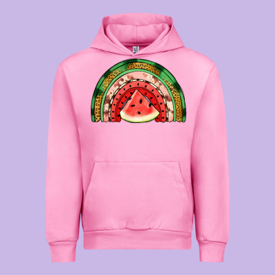Watermelon Rainbow Urban Hoodie Designed By Jasminsmagicworld