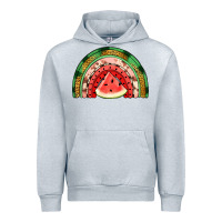 Heather Grey watermelon rainbow Urban Hoodie - Jasminsmagicworld
