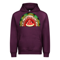 Mauve Wine watermelon rainbow Urban Hoodie - Jasminsmagicworld