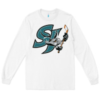 White the-san-jose-barracuda-pen Long Sleeve Tee - linhVisuals
