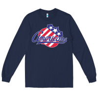 Navy the-rochester-americans-pen Long Sleeve Tee - linhVisuals
