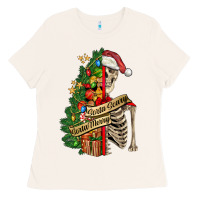 Bone sorta merry sorta scary skeleton Ladies Tee - FaDigitalArtStudio