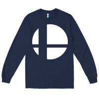 Navy super smash bros Long Sleeve Tee - linhVisuals