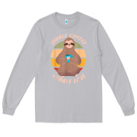 Moon Dust inhale coffee exhale love sloth namaste yoga lover Long Sleeve Tee - linhVisuals