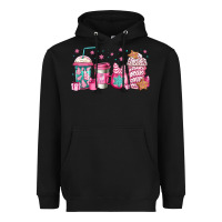 Black pink Christmas coffee Heavyweight Hoodie - Jasminsmagicworld