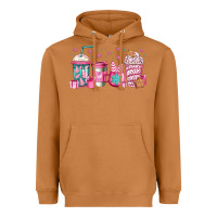 Meerkat pink Christmas coffee Heavyweight Hoodie - Jasminsmagicworld