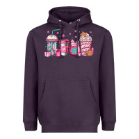 Plum pink Christmas coffee Heavyweight Hoodie - Jasminsmagicworld