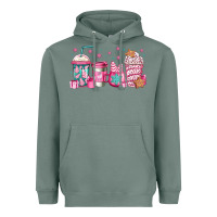 Sage pink Christmas coffee Heavyweight Hoodie - Jasminsmagicworld