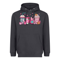 Smoke pink Christmas coffee Heavyweight Hoodie - Jasminsmagicworld