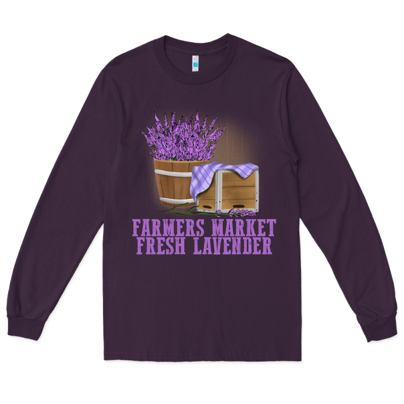 Farmers Market Fresh Lavender Long Sleeve Tee by linhVisuals | Teevron