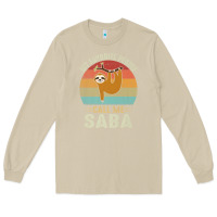Mushroom mens my favorite people call me saba cute sloth lover grandpa premium Long Sleeve Tee - linhVisuals